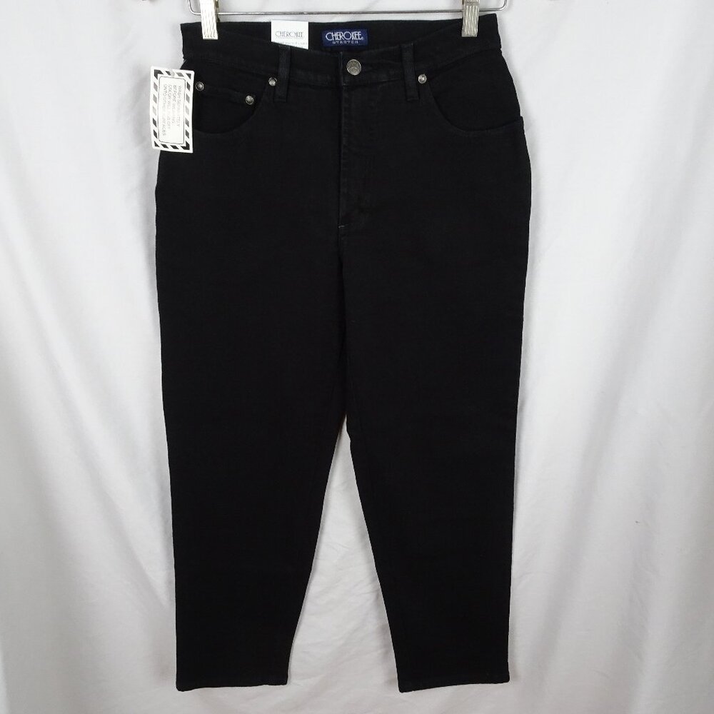 Cherokee Stretch Black Jeans Size 6 Petite